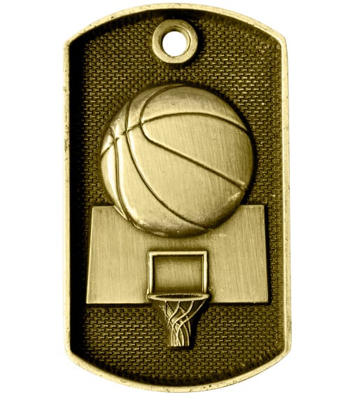 Basketball Medal - Dog Tag