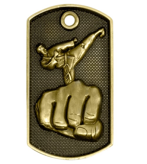 Karate Medal - Dog Tag