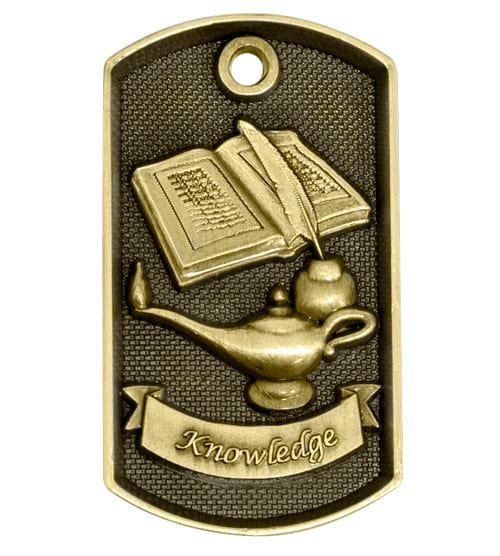 Knowledge Medal - Dog Tag