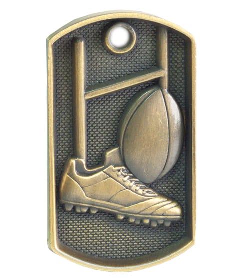 Rugby Medal - Dog Tag