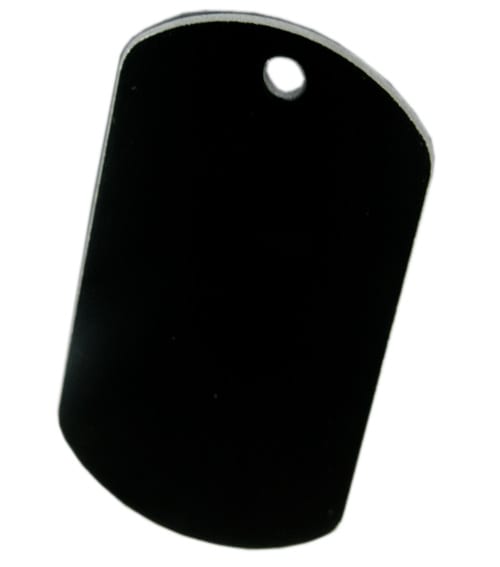 Blank Dog Tag - Black