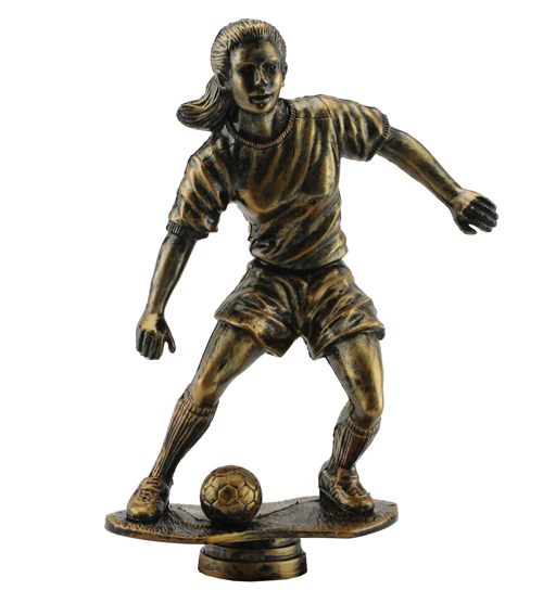 Antique Football Female Figurine - Large