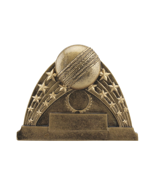 Gold Cricket Ball & Stars